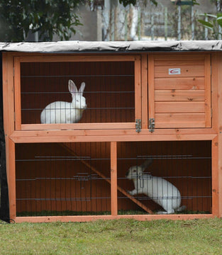 Bunny Rabbit Hutch Cover For Winter Garden Outdoor Waterproof Small