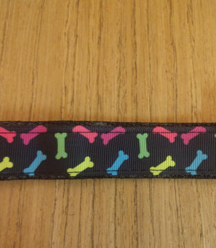 Leash/ Large/ Colorful Bones