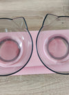 Non-slip Double Cat Bowl Dog Bowl With Stand Pet Feeding Cat Water