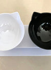 Non-slip Double Cat Bowl Dog Bowl With Stand Pet Feeding Cat Water