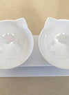 Non-slip Double Cat Bowl Dog Bowl With Stand Pet Feeding Cat Water