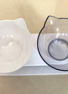 Non-slip Double Cat Bowl Dog Bowl With Stand Pet Feeding Cat Water