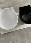 Non-slip Double Cat Bowl Dog Bowl With Stand Pet Feeding Cat Water