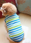 Pet Dog Clothing Cotton Stripe Vest Puppy Cotton