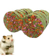 Pet Teeth Grinding Toys Hamster Rabbit Grass Cake Natural Small Animal